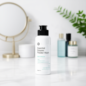Poudre enzymatique nettoyante V21 Essential 90g – Nettoyant visage doux hydratant en profondeur - Product Image 1