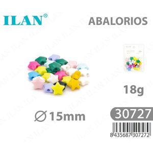 Ilan Abalorios Estrella 15mm 18g Colori Assortiti - Product Image 1