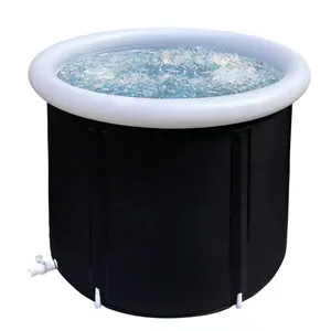 Baignoire à glace portable gonflable pour la récupération thérapie de l'eau froide bain chaud extérieur athlètes baignoire pliante piscine plongeante pour adultes