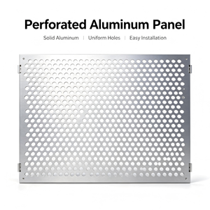 Panneau de mur-rideau en aluminium perforé, revêtement PVDF, bardage de façade de bâtiment, taille personnalisée, montage rapide pour extérieur commercial - Product Image 3