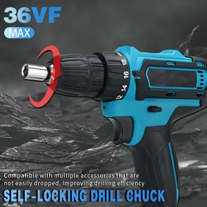 Perceuse rechargeable, perceuse au lithium 36VF, tournevis électrique, outils électriques, kit de perceuse à main - Product Image 5