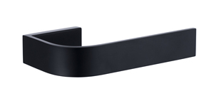 Accessoires de salle de bain Étagère à serviettes simple <span class=keywords><strong>murale</strong></span> en acier inoxydable noir mat avec <span class=keywords><strong>verre</strong></span> - Product Image 2