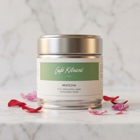 Boîte à thé matcha ronde en métal de qualité supérieure, logo personnalisé, boîte en fer blanc de qualité alimentaire, couvercle hermétique, conteneur de stockage de poudre de thé réutilisable, cadeau