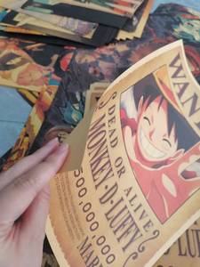 โปสเตอร์อนิเมะ 42 แบบ โปสเตอร์ตัวละครลูฟี่ ไคโด อุตะ บักกี้ อุซป โปสเตอร์ติดผนังลายตัวละคร ล่าสุด - Product Image 2