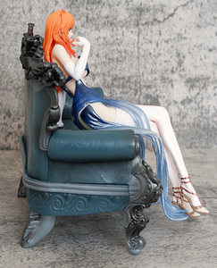 ฟิกเกอร์อนิเมะวันพีซ นามิ นั่งบนโซฟา ขนาด 17 ซม. ทำจาก PVC ของสะสมตกแต่งโต๊ะทำงาน - Product Image 5