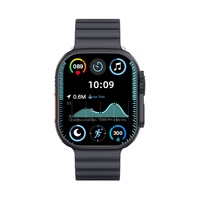 Montre connectée carrée AMOLED BW9Pro avec appels par carte SIM, connectivité cellulaire, caméra rétractable, compatibilité réseau complète
