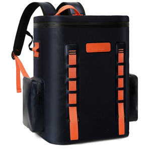 Custom Logo Portable Large Camping Waterproof Tpu Car Ice Fishing Beach Picnic Beer Lunch Thermal Backpack Insulated Cooler <b>Bag</b>