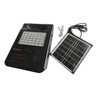 Mini panneau solaire 3W Ampoule LED 800mAh Batterie Lithium-Ion Câble de chargement de téléphone portable Micro USB pour usage domestique