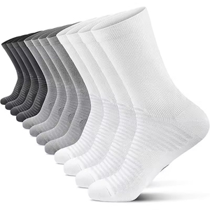 Chaussettes de sport personnalisées, chaussettes de compression, chaussettes de course athlétiques pour hommes, en coton, élasthanne et polyester, chaussettes en gros - Product Image 5