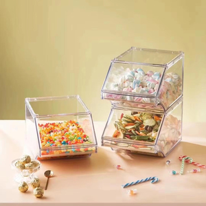 Holesale-contenedor apilable para dulces, contenedor de alimentos a granel para supermercado - Product Image 1