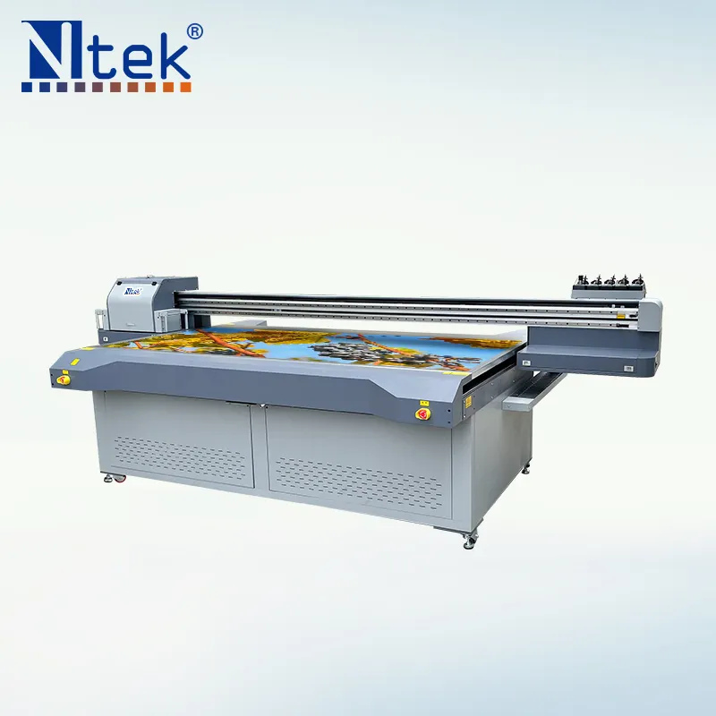Ntek Large Format Uv Printer YC2513H 3d Uv Flatbed Printer Acrylic Printing Machine