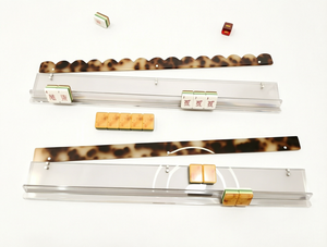 Support de Mahjong en Acrylique Transparent 20 Pouces avec Poussoir Magnétique Détachable Pliable Portable Résistant à l'Eau pour 4 Joueurs - Product Image 2