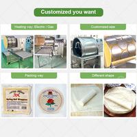 Machine automatique à bas prix pour la fabrication de feuilles de lumpia philippines, petites crêpes pakistanaises et rouleaux de printemps, livrée à Shanghai