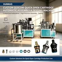 Machine d'assemblage et de test automatique contrôlée par PLC de l'usine XUNNUO pour équipement multi-tension personnalisé à ouverture rapide de soupape