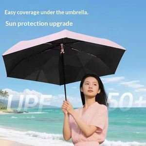Nuevo Paraguas Plegable Automático de Tres Pliegues, Ultra Ligero, Mini, Protección Solar y Contra la Lluvia para Adultos - Product Image 3