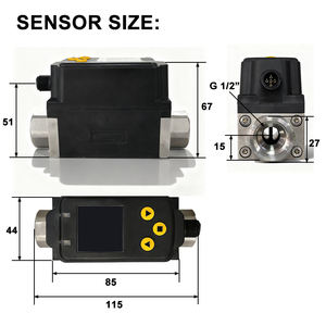 DN8 1-20 L/min Digitale Vortex-type Debietmeter Sensor RVS Vloeistof Water Debietmeter Rechtstreeks van de Fabriek - Product Image 2