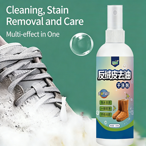 Dégraissant sans rinçage à usage unique pour bottes de neige, chaussures en daim et autres articles en cuir – Solution de nettoyage à sec pour les taches de graisse - Product Image 2