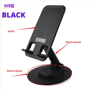 OEM 4-13 Inch 360 Rotating Adjustable foldable Lazy aluminum+plastic stand for desktop All Phone pad Live tables Watch TV movies