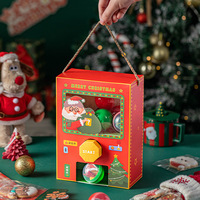 Boîte cadeau en papier personnalisée pour l'Avent, boîte de rangement pour capsules surprise et jouets, idéale pour les fêtes de Noël