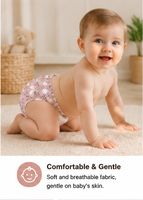 Ensemble de couches lavables pour bébé, taille unique, ajustables, réutilisables, avec inserts, pour la nuit