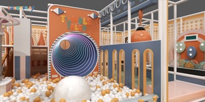 Aire de jeux intérieure en plastique pour enfants, <span class=keywords><strong>ville</strong></span> de jeu d'imitation, maison de jeu de rôle, équipement éducatif, glissière et mur d'escalade pour enfants - Product Image 4