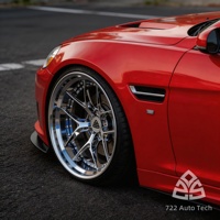 Jantes en alliage d'aluminium forgé 722auto Deep Concave 17/18/19/20/22/24 pouces chromées 5x100/5x114.3/5x115/5x120 PCD pour voitures