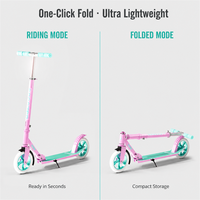 Trottinette pour enfants avec guidon réglable, pour enfants de 8 à 12 ans, roues avec absorption des chocs, trottinette pour enfants