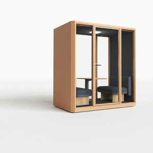 Cabina Insonorizada Moderna Unibooth para Oficina, Centro Comercial, Escuela, Comedor, Gimnasio - Fácil Instalación, Marco <span class=keywords><strong>de</strong></span> Aluminio <span class=keywords><strong>de</strong></span> Precisión, Reducción <span class=keywords><strong>de</strong></span> <span class=keywords><strong>Ruido</strong></span> - Product Image 1