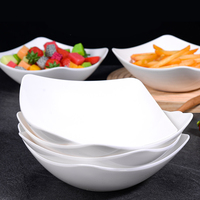 Bol à salade en mélamine personnalisé, grand bol en PP, bols carrés en plastique pour servir