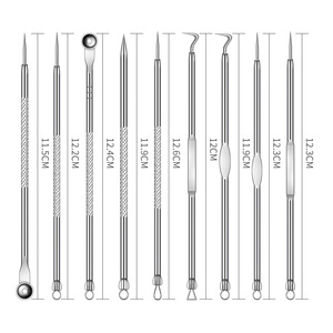 Thép Không Gỉ Tốt Nhất Đôi Đã Kết Thúc Mụn Đầu Đen Remover Tweezers - Product Image 4