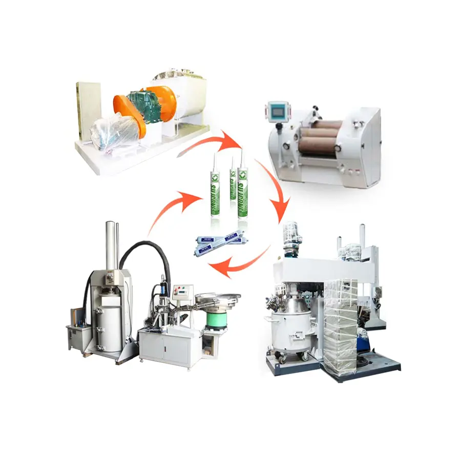 Commercial Planetary Mixer Water Based Silicone Sealant Production Line Planetary Mixer