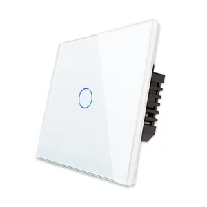 Nötr olmadan evrensel WiFi + RF433 elektrik tedarikçiler/nötr 1000W/Gang dokunmatik Tuya akıllı WiFi duvar ışık anahtarı
