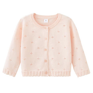Chaqueta cárdigan <span class=keywords><strong>de</strong></span> algodón puro Niña y acogedor para Bolero suéter fino hueco para niña - Product Image 2