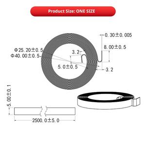 Verschiedene Flachspiralfedern / Uhrenfedern aus Edelstahl für Maschinenwerkzeuge, Spielzeug und Messgeräte - Product Image 2