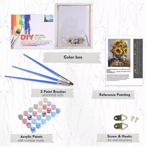 <span class=keywords><strong>Peinture</strong></span> par numéros personnalisée à faire soi-même, impression sur toile d'animaux pour adultes, décoration intérieure - Product Image 3