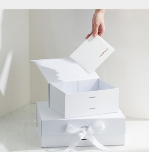 Bộ Quà Tặng Màu Trắng Từ Tính Cá Nhân Hóa Sinh Nhật Đám Cưới Tùy Chỉnh Có Nắp Đậy Làm Quà Tặng - Product Image 6