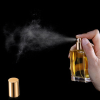 Flacon de parfum carré en verre transparent de luxe de haute qualité, 25 ml, 50 ml, 100 ml, avec bouchon, vaporisateur de parfum pour diffuseur et emballage