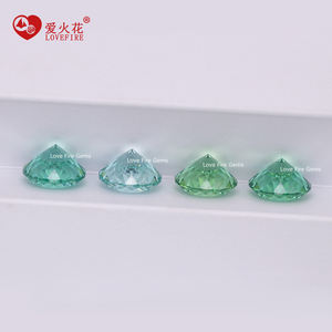 工場直販 メーカー 人工宝石 パライバカラー バードネストカット ファイアーワークカット ルース ラウンドカット CZ キュービックジルコニア - Product Image 5