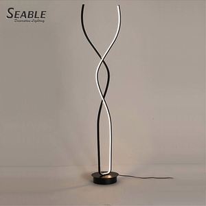 Diseño Creativo buen <span class=keywords><strong>precio</strong></span> CCT ajustable led lámpara de PIE <span class=keywords><strong>BLANCO</strong></span>/Negro lámpara de iluminación - Product Image 6