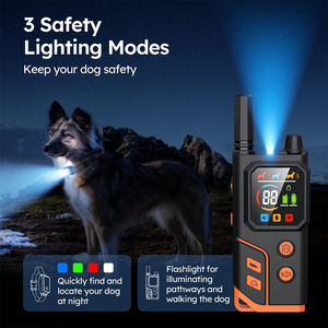 <span class=keywords><strong>Collar</strong></span> de Adiestramiento para Perros Inteligente, Recargable, Impermeable IP67, Intensidad de Sonido y Choque Ajustable, Batería con Duración de >20h para Paseos Nocturnos - Product Image 5