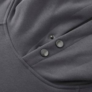 600 GSM Cotton Fleece Autumn Hoodie for Men <b>Black</b> Digital Printing Custom Logo Unisex High Quality Oversized - Product Image 2