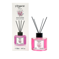 Diffuseur à bâtonnets haut de gamme 130 ml DIY, en verre, longue durée, avec huile essentielle parfumée Brise Printanière pour un assainissement de l'air écologique