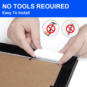 شرائط لاصقة سوداء بالجملة لتعليق الصور المنزلية وإطارات الصور والملصقات، شريط لاصق أبيض بخطاف وحلقة - Product Image 5