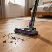 Aspirateur domestique sans fil rechargeable Cyclone 3-en-1 portable, sans sac, avec filtration HEPA, autoportant et puissant