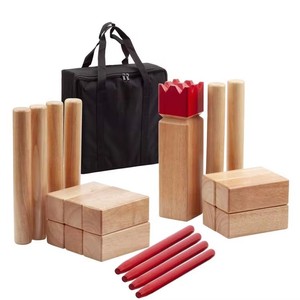 Juego de Kubb Vikingo de Madera con Bolsa de Almacenamiento, Juguete de Actividad para Jardín al Aire Libre para Familiares y <span class=keywords><strong>Amigos</strong></span>, Suministros para Fiestas y Ocio Recreativo - Product Image 2