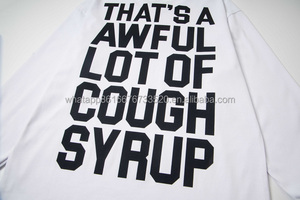 Felpa con Cappuccio di Alta Qualità 100% Cotone Abbigliamento Uomo Streetwear Maniche Lunghe 'THAT'S a AWFUL <span class=keywords><strong>LOT</strong></span> of COUGH SYRUP' Felpa Oversize per Uomo - Product Image 5