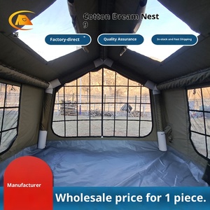 Carpa de <span class=keywords><strong>Camping</strong></span> Mengqi 9 para Exteriores, Inflable Automática, de Una Habitación, para las Cuatro Estaciones, Grande, 3*3m, Impermeable, de Algodón, >3000mm - Product Image 5