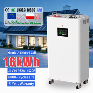 แบตเตอรี่สำรองพลังงานแสงอาทิตย์ PL Stock Mobile Standing 48V 51.2V 314Ah 280Ah 16kWh 15kWh รุ่น V19 BMS สำหรับใช้ในบ้าน  ลิเธียมแพ็ค 51.2V 314Ah Solar Ba - Product Image 1