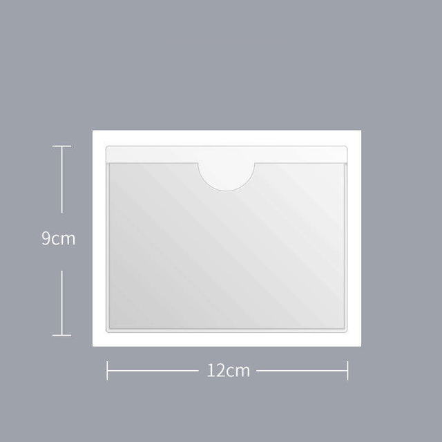Soft PVC Clear Car Windshield Pockets Index Vinyl Self Adhesive Sticky Carton Price Label Tag Pouch Ticket Permit Card Holder