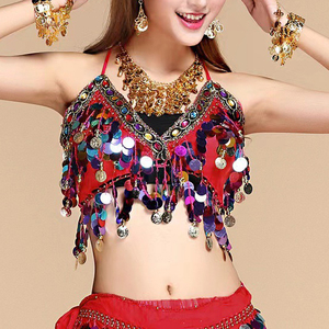 Sequin Halter <strong>Bra</strong> Top Salsa <strong>Belly</strong> <strong>Dance</strong> Boho Festival Clubbing <strong>Tribal</strong> <strong>Bra</strong> BH Top Lady Shiny Sequins <strong>Bra</strong> Top - Product Image 3